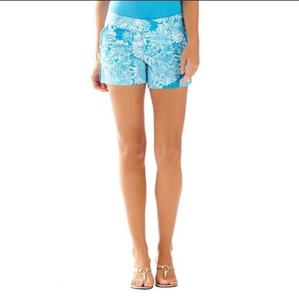 Lilly Pulitzer Callahan Short -Ariel Blue Lion in the Sun - Size 0